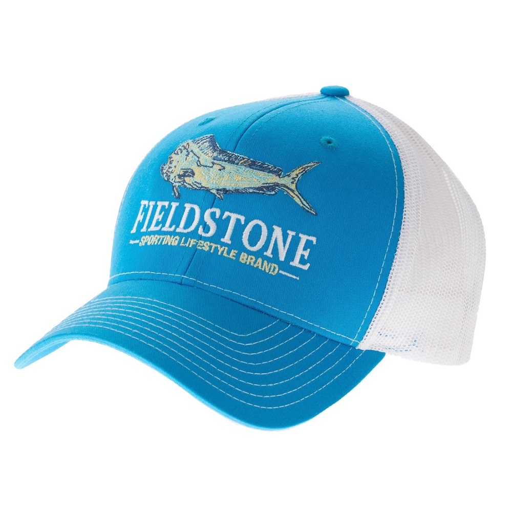 Fieldstone Blue and White Trucker Hat